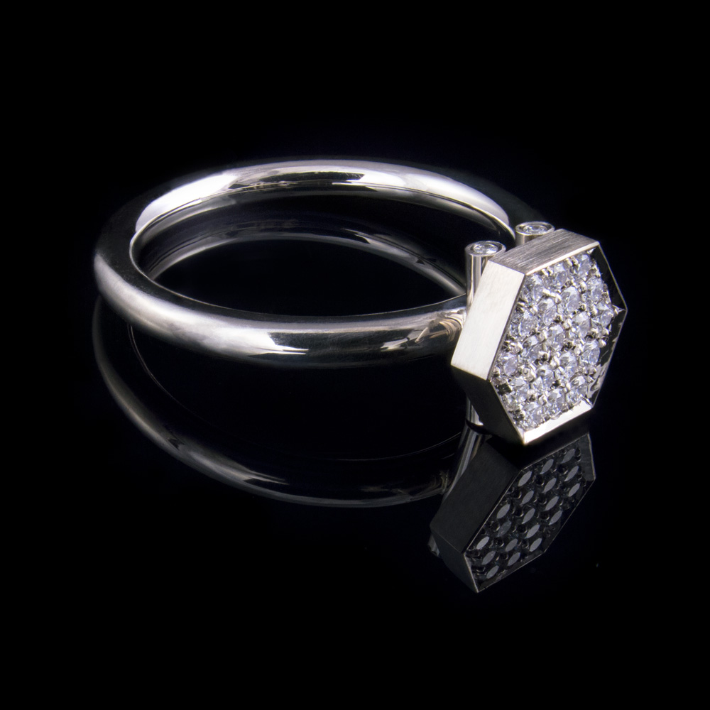 Zeitgeist-Hexagon-Pave-Ring-flat-side-1000x1000 diamonds white gold